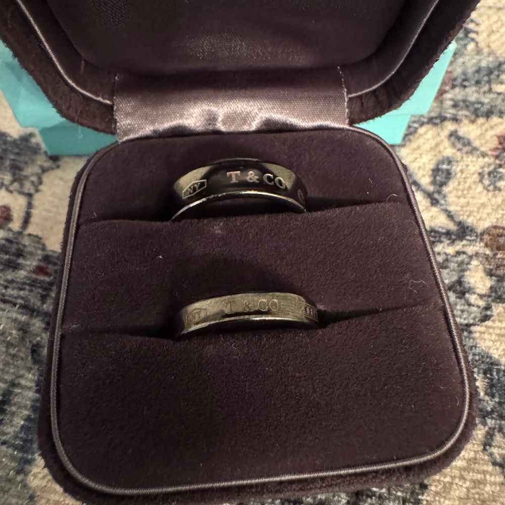 Tiffany & Co. Black Rings Set